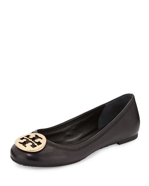 tory burch black ballerina|tory burch flats size 11.